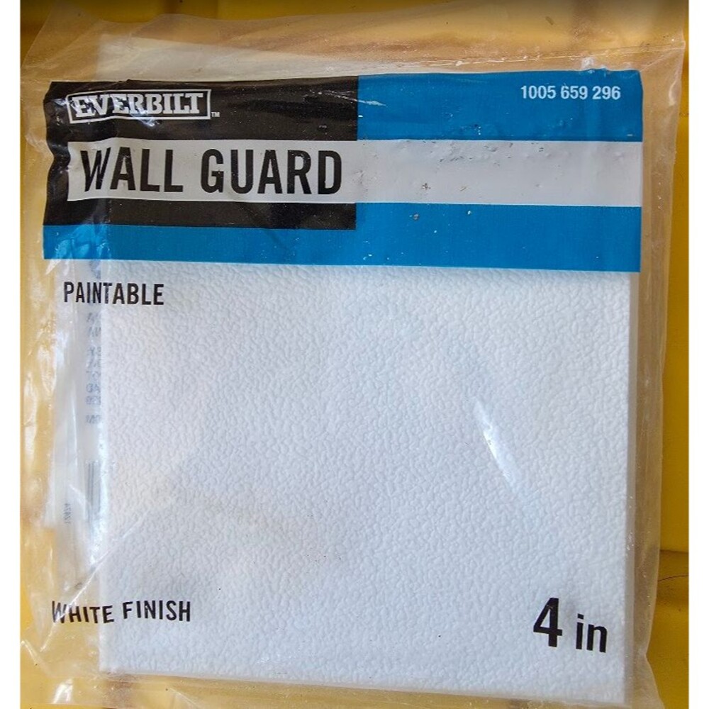 LOT OF 9 Everbilt Paintable Wall Guard White 4" x 4" 1005 659 296 NEW